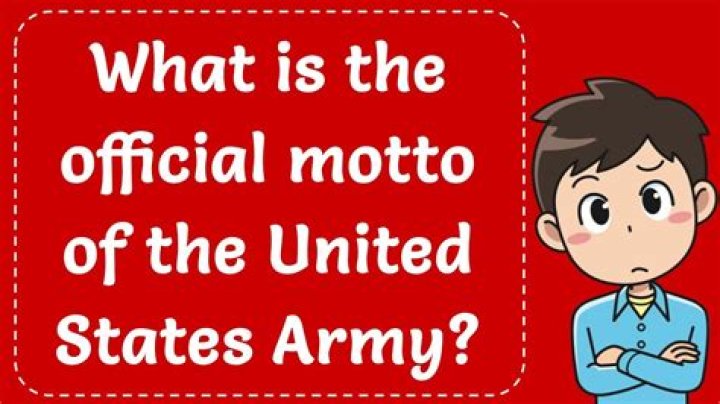 Us Army Motto - How To Discuss